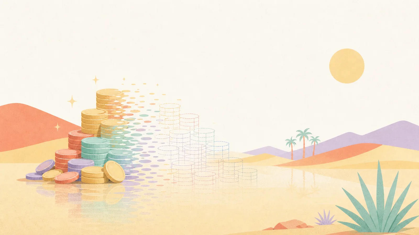 financial life as a navigable system, illustrated with pathway and home base