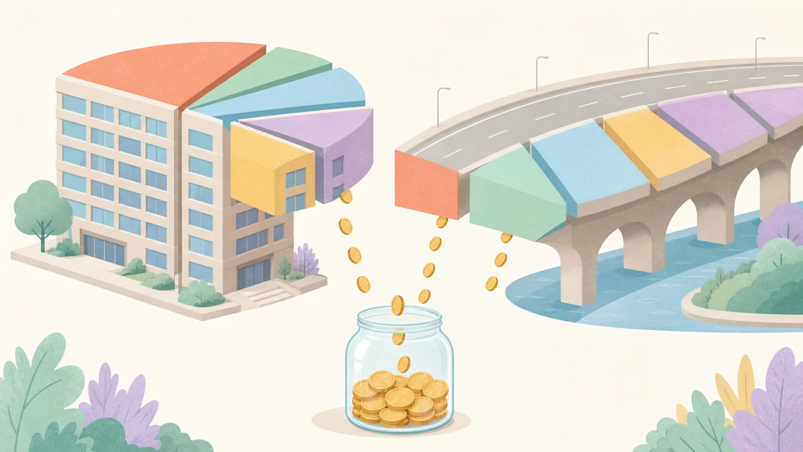 fixed income stream across a measured horizon, illustrated with bondsCert and bridge