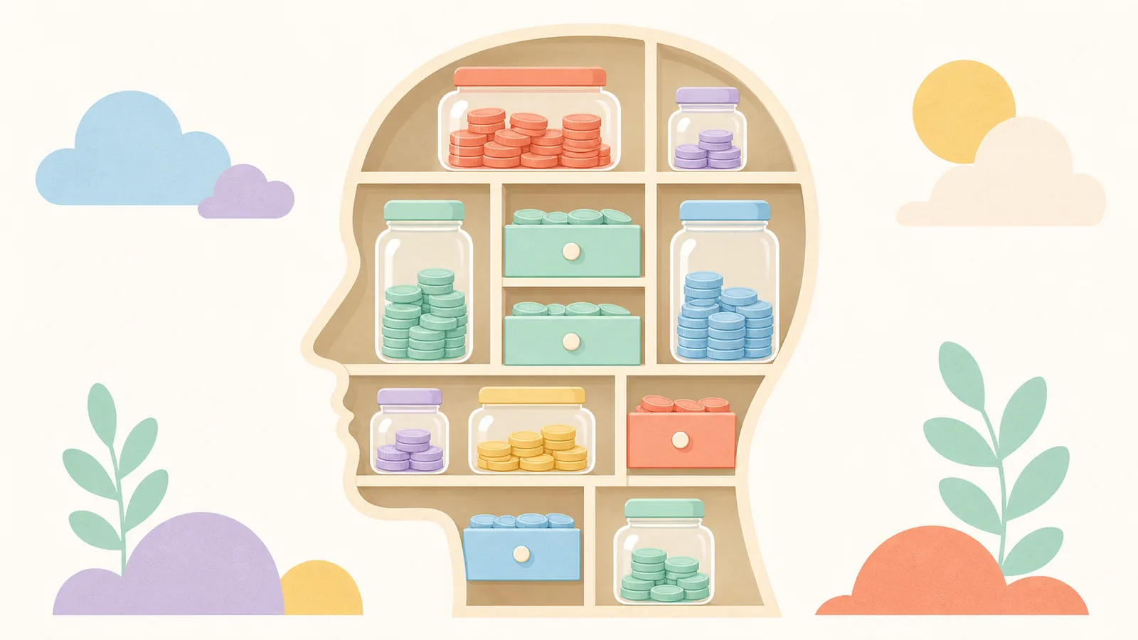 financial life as a navigable system, illustrated with pathway and home base